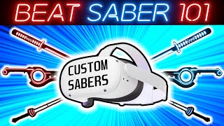 How To get CUSTOM SABERS in Beat Saber on Quest 2 [upl. by Narmak]