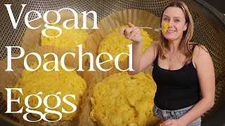 How to make Vegan Poached Eggs Turnip Cakes Morgans Vegan Recipes [upl. by Healy58]