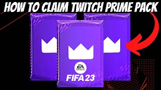 HOW TO CLAIM THE TWITCH PRIME PACK ON FIFA 23 FREE PACKS [upl. by Magen]