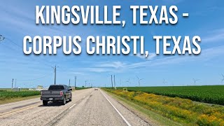 Kingsville Texas to Corpus Christi Texas Drive with me on a Texas highway [upl. by Mosera]