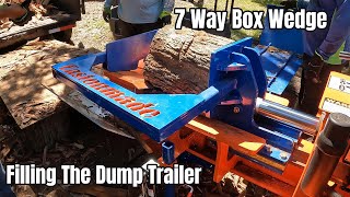 7 Way Box Wedge Splitting Straight Wood [upl. by Rosie]