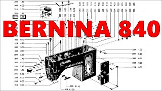 Bernina 840 Parts Diagram  BERNINA 841  BERNINA 842  BERNINA 850 Catalog of Parts [upl. by Atiuqet968]