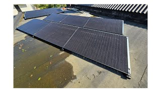 10 Bifaciale zonnepanelen 440wp op een platdak monteren [upl. by Artined]