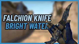 ★ Falchion Knife Bright Water  CSGO Knife Showcase [upl. by Otiv232]