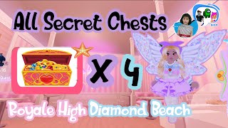 All Chest Locations in Royale High 👑 Diamond Beach 🏖 [upl. by Calida367]