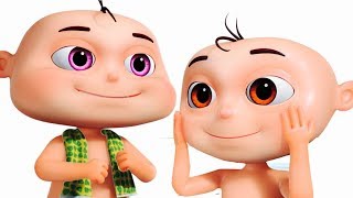 Five little Babies Bathing In A Tub  Learn Body Parts For Babies  Original Learning Songs For Kids [upl. by Dnomayd]