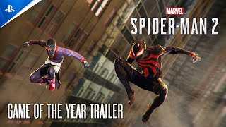 Marvel’s SpiderMan 2  Game of the Year Trailer I PS5 Games [upl. by Naiditch]