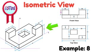 Isometric Drawing Made Easy How to Draw Isometric Views with Orthographic Projections [upl. by Onimod]