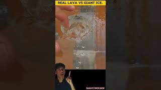 ICE VS LAVA eksperimen SCTIMON SHOW shortvideo shorts beranda [upl. by Lorilyn]