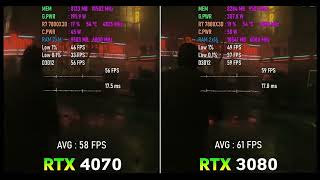 RTX 3080 vs RTX 4070 Alan Wake 1440p Ultra [upl. by Cart455]