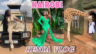 Nairobi KENYA Vlog GIRAFFE MANOR Experience Safari Park Fancy Brunch and more [upl. by Alehtse]