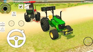 swaraj tractor 💥Indian games 3D video new John Deere tractor 5050✅ game 2024 India tractor offload [upl. by Dasteel231]