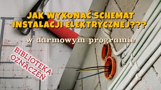 Jak wykonać projekt instalacji elektrycznej Biblioteka oznaczeń ektrycznych do programu Inkscape [upl. by Niwrek]