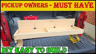 Pickup Bed Storage Rack  Diy Easy [upl. by Judson]