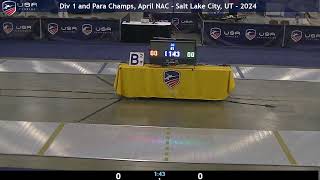 B2 Vet Mens 50 Epee  Gaines v Wheeler  Div 1 Para National Championships and April NAC  2024 [upl. by Nonez]