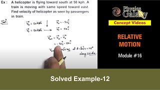 Class 11 Physics  Relative Motion  16 Solved Example12 on Relative Motion  For JEE amp NEET [upl. by Piscatelli]