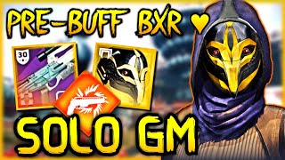 PreBuff BxR55 SOLO GM PsiOps Battleground Cosmodrome  Solar Hunter Build Destiny 2 [upl. by Lohcin]