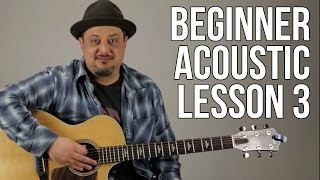 Beginner Acoustic Guitar Lesson 3  The G Major Chord [upl. by Melania]