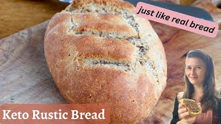 Rustic Bread  keto flourfree glutenfree [upl. by Inaffit]