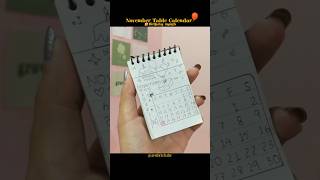 November Table Calendar 🤍 my birthday month birthday drawing diy calligraphy doodle [upl. by Dralliw]