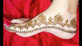 new trending foot mehndi design ❤️mehndi youtube henna trending viralvideo goviral artist [upl. by Fahland741]