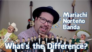 What is Mariachi Banda and Norteño 3 Types of Mexican Music [upl. by Neffets]