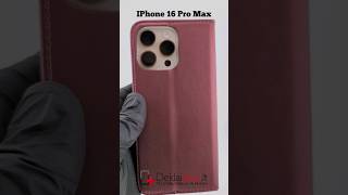 Apple iPhone 16 Pro Max Telone flip pu leather burgundy caseчехол для телефонаetui na telefon [upl. by Nilecoj]