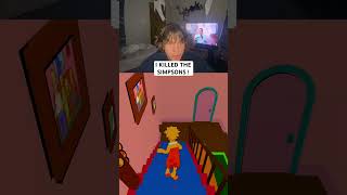 I KILLED THE SIMPSONS  gaming simpsons shorts [upl. by Jemena606]