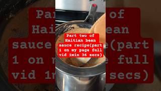 Part two of Haitian bean sauce recipe sos pwa haitianfood [upl. by Fleda]