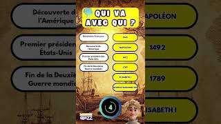 Quiz  Qui va avec qui  🌍 Histoire  Teste tes connaissances historiques  quiz quizenfrançais [upl. by Horter]