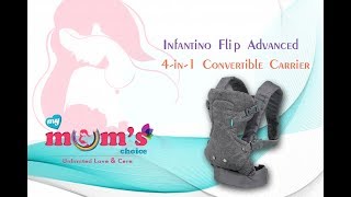 Infantino Flip Advanced 4in1 Convertible CarrierLatest Top Infants Carrierbaby careMymumschoice [upl. by Aciria790]