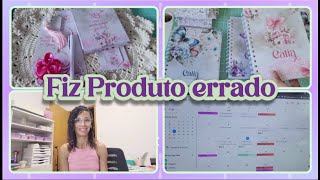 Fiz Produto errado  Como estou me organizo na produção  Compras para o dia das mães  Produção [upl. by Erick]