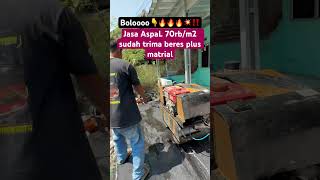 Jasa aspal 70rbm2 trima beres jasa aspal berpengalaman video shorts trending pyp [upl. by Yentterb587]