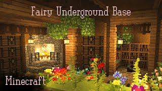 Fairy Minecraft Underground Base Tutorial Survival 🍄🌿✨Hobbit Hole Fairytale 🌸 Kelpie The Fox [upl. by Cirted]