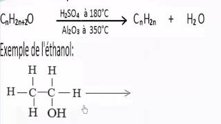Les Alchools Déshydratation des alcools [upl. by Efeek]