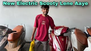 New Electric Scooty लेने आए  Santosh Rokade [upl. by Siahc]