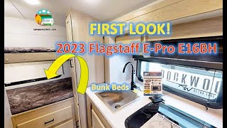 Walkthrough Video 2023 Flagstaff EPro E16BH Bunkhouse Travel Trailer [upl. by Hands]