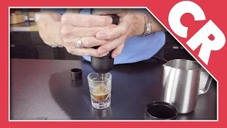 Wacaco Minipresso Portable Espresso Machine  Crew Review [upl. by Adaynek806]