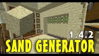 Minecraft SandGravel Generator  Redstone Tutorials 18 [upl. by Keily]