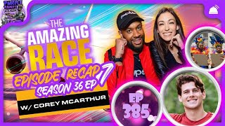 The Amazing Race Season 36 Ep 6 Pit Stop w Corey McArthur [upl. by Eenyaj48]