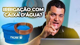 IRRIGAÇÃO POR GOTEJO COM CAIXA DÁGUA  DOUTOR ENOQUE RESPONDE [upl. by Abbotson]