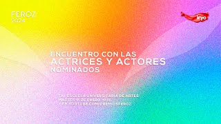 Encuentro con las actrices y actores nominados como protagonistas de cine en los Feroz 2024 [upl. by Dorkas]