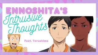 Ennoshitas intrusive thoughts  Kallmekris skit  Haikyuu texts  Birthday Special [upl. by Casta]