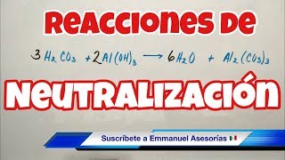 Reacciones de NEUTRALIZACIÓN ácido y base [upl. by Iridis]