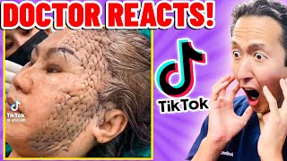 Plastic Surgeon Reacts to OUTRAGEOUS TikTok Videos [upl. by Ninahs]