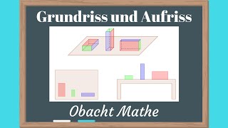 Was sind Grundriss und Aufriss  ganz einfach erklärt  Körper  ObachtMathe [upl. by Yaeger]