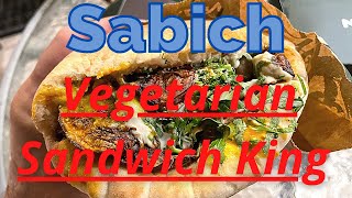 Sabich The King of Vegetarian Eggplant Sandwich Jerusalem 4K [upl. by Leicam216]