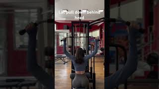 Lat pull down behind head Lat mašina iza glave [upl. by Hannad]