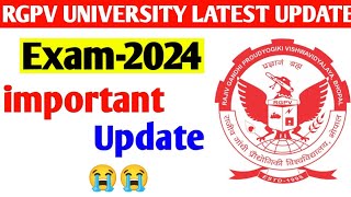 rgpv news today  BtechBpharma Exam Related important Update 😭  rgpv 3rd sem 2023 [upl. by Baxter]