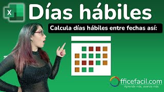 Días Laborales Excel  Calcular días hábiles entre dos fechas [upl. by Chud]